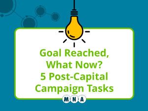 Feature image for our blog post on post-capital campaign tasks