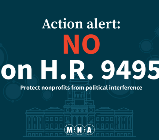 Action alert: NO on H.R. 9495. Protect nonprofits from political interference.